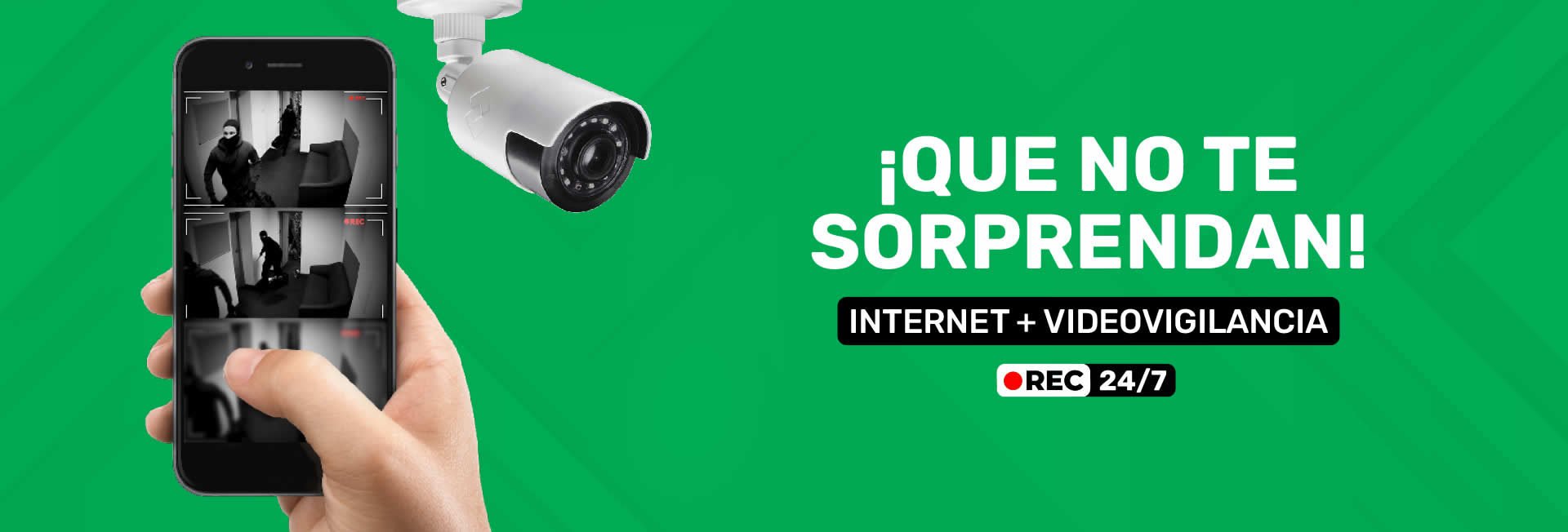 INTERNET + VIDEOVIGILANCIA  